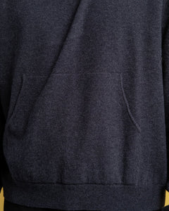 Knitted Hood Anthracite Melange Wool from Our Legacy - photo №4. New Knitwear at meadowweb.com