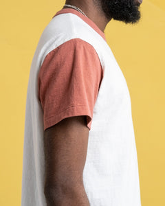 La'ie SS T-Shirt Off White / Spiced Apple "Brooklyn Robins" from Sunray Sportswear - photo №5. New T-shirts at meadowweb.com