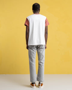 La'ie SS T-Shirt Off White / Spiced Apple "Brooklyn Robins" from Sunray Sportswear - photo №6. New T-shirts at meadowweb.com