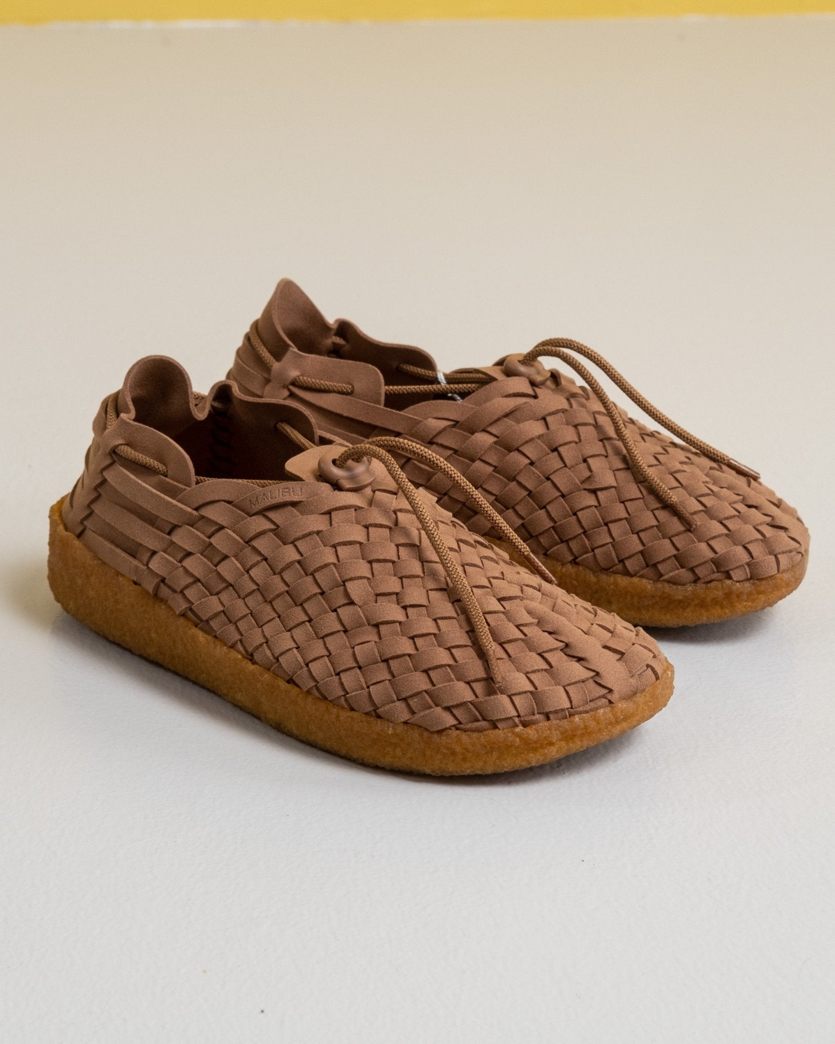 Latigo Suede/Vegan Leather Crepe Gum Shoes Walnut/Tan - Meadow