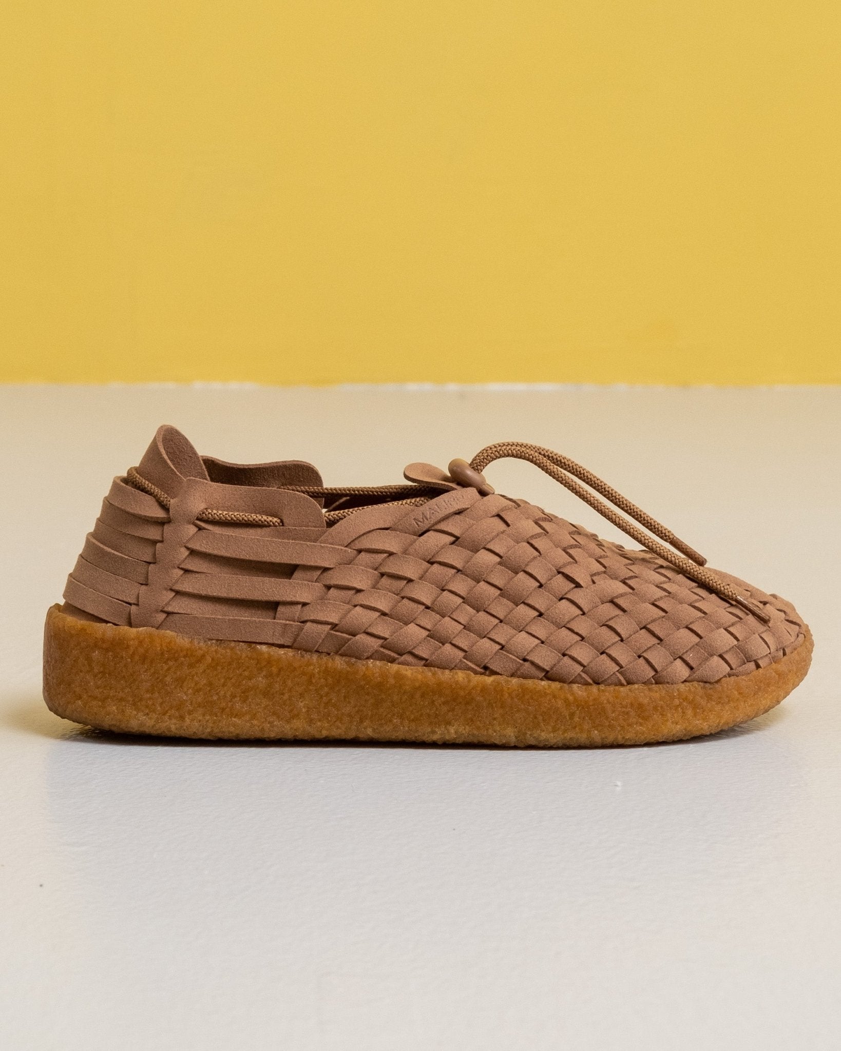 Latigo Suede/Vegan Leather Crepe Gum Shoes Walnut/Tan - Meadow