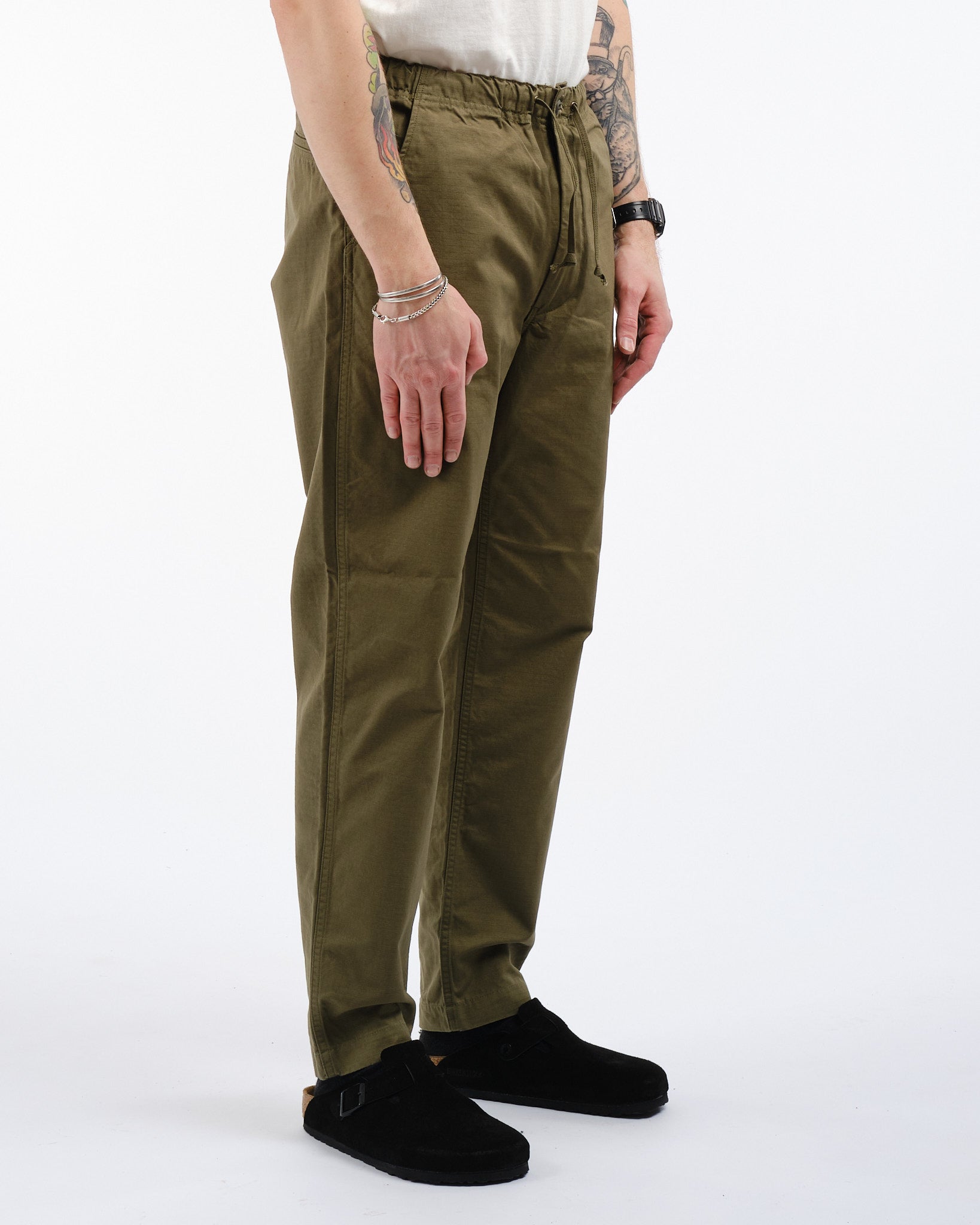 NEW YORKER PANTS ARMY GREEN by orSlow - Meadow