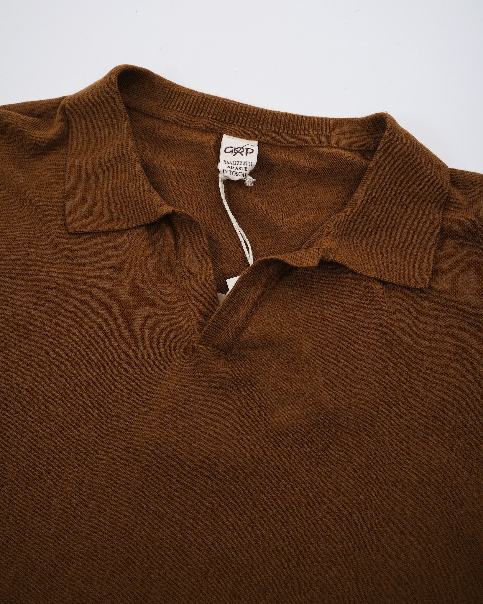 Polo S/S Tobacco by Maglificio GRP ▶️ Meadow Store
