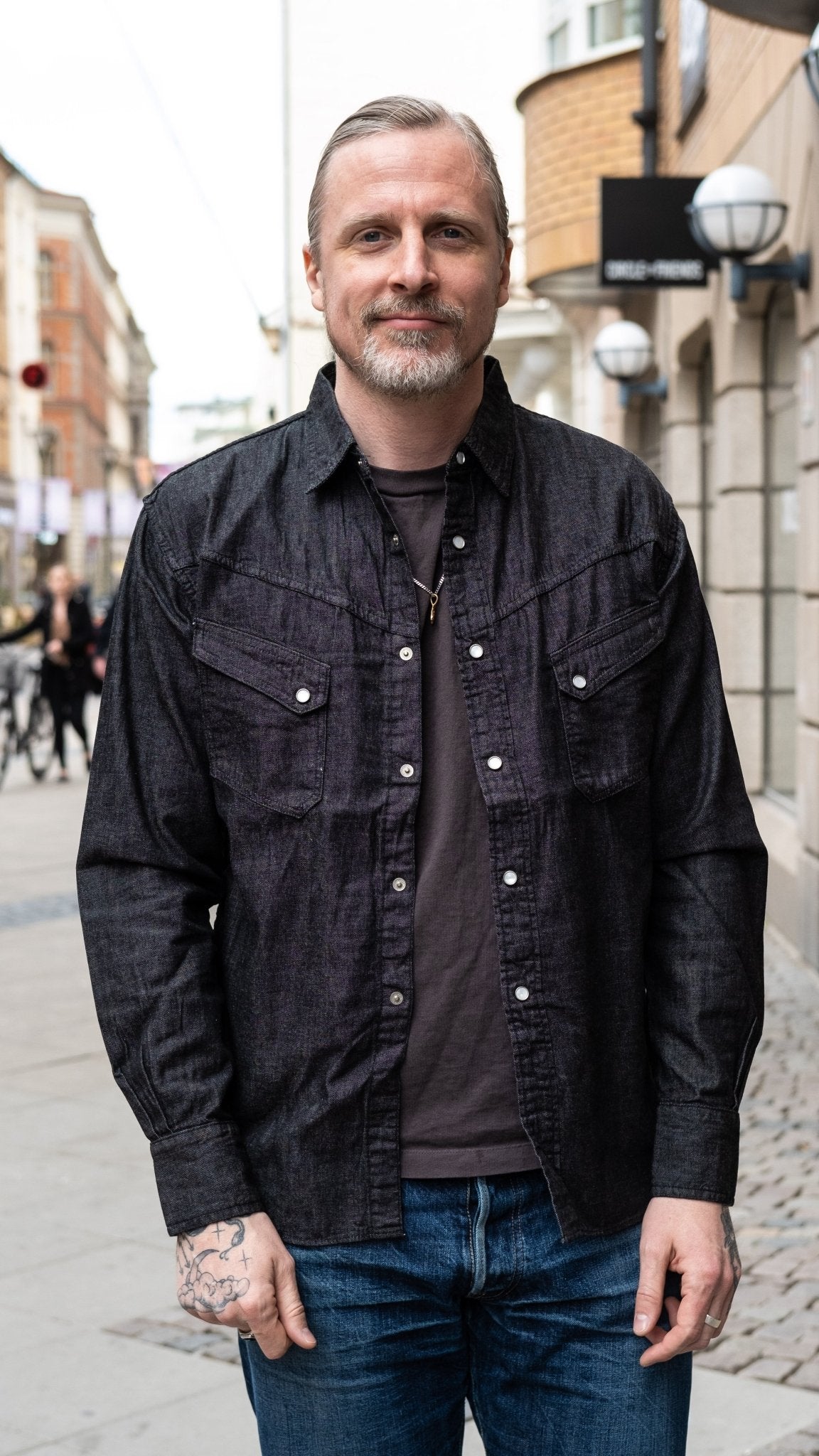 Ranchman Shirt Black Denim | Black | 36 Ranchman Shirt Black Denim | Black | 36
