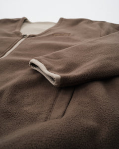 Reversible Fleece Cardigan Taupe from Gramicci - photo №5. New Cardigans at meadowweb.com