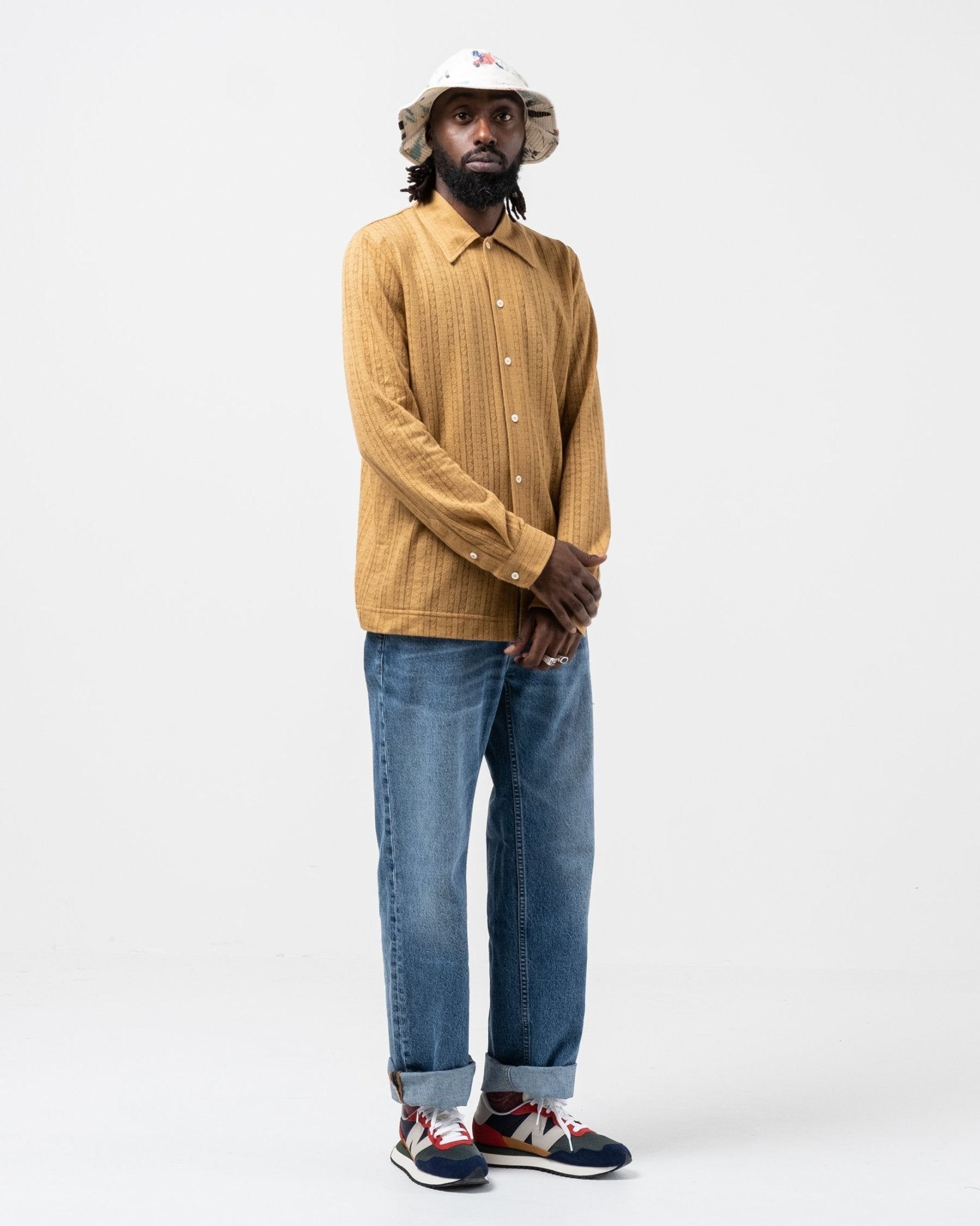 Ripley Shirt Medallion Yellow by Séfr - Meadow