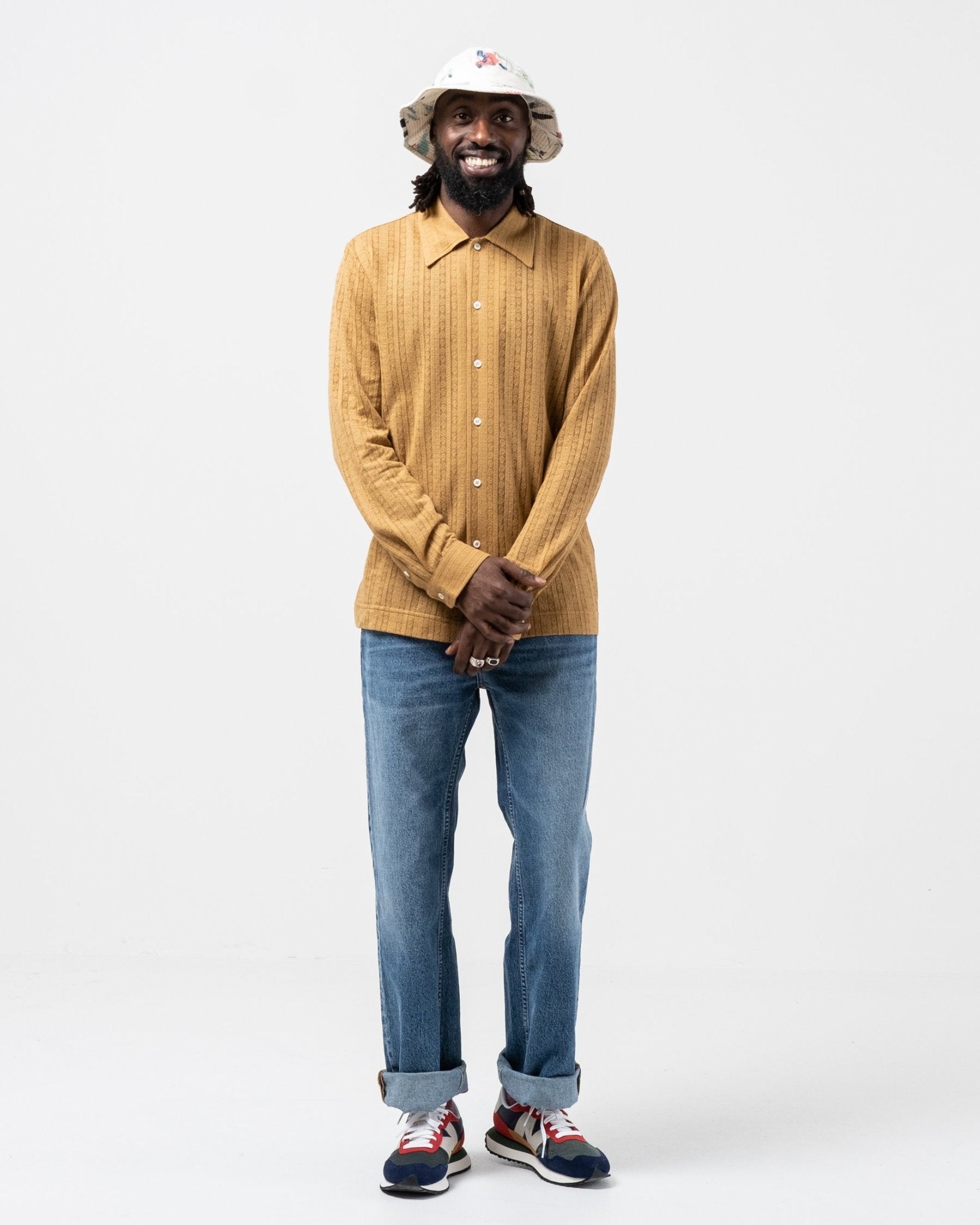 Ripley Shirt Medallion Yellow by Séfr - Meadow