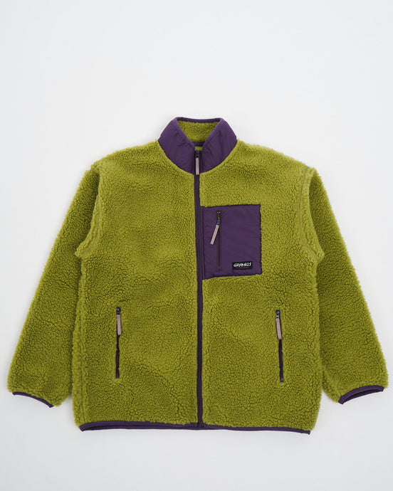 Sherpa Jacket Dusted Lime - Meadow