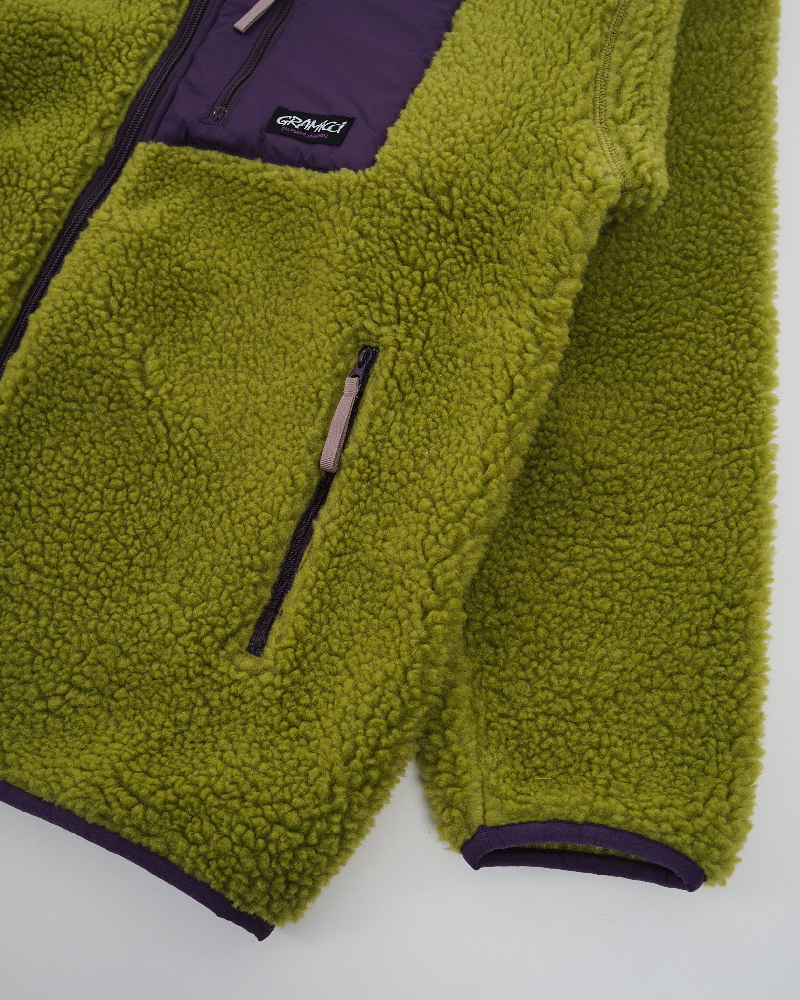 Sherpa Jacket Dusted Lime - Meadow