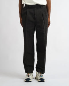 Shoecut Slacks Ink Black from Kaptain Sunshine - photo №3. New Trousers at meadowweb.com