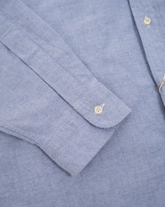 STANDARD OXFORD LIGHT BLUE BUTTON DOWN SHIRT from orSlow - photo №6. New Shirts at meadowweb.com