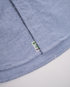 STANDARD OXFORD LIGHT BLUE BUTTON DOWN SHIRT from orSlow - photo №5. New Shirts at meadowweb.com