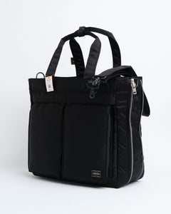 Tanker 2Way Tote Bag Black from Porter by Yoshida - photo №9. New Bags at meadowweb.com