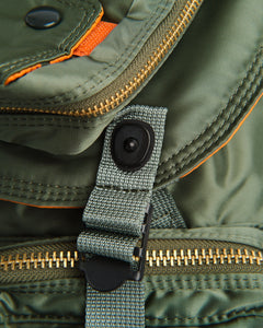 Tanker Rucksack Sage Green + from Porter by Yoshida - photo №10. New Bags at meadowweb.com