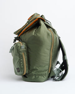 Tanker Rucksack Sage Green + from Porter by Yoshida - photo №3. New Bags at meadowweb.com