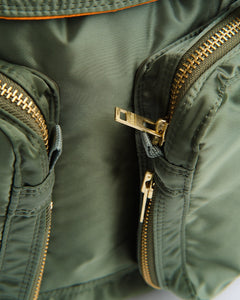 Tanker Rucksack Sage Green + from Porter by Yoshida - photo №9. New Bags at meadowweb.com