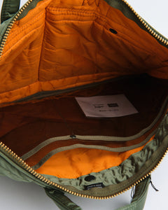 Tanker Short Helmet Bag (L) Sage Green from Porter by Yoshida - photo №11. New Bags at meadowweb.com
