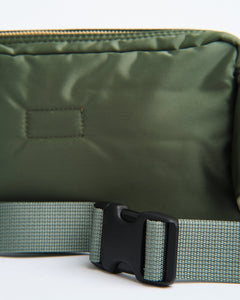 Tanker Waist Bag Sage Green from Porter by Yoshida - photo №5. New Bags at meadowweb.com