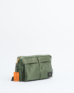 Tanker Waist Bag Sage Green from Porter by Yoshida - photo №2. New Bags at meadowweb.com