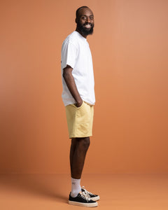 Track Short Yellow Cream from Lady White Co - photo №9. New Shorts at meadowweb.com