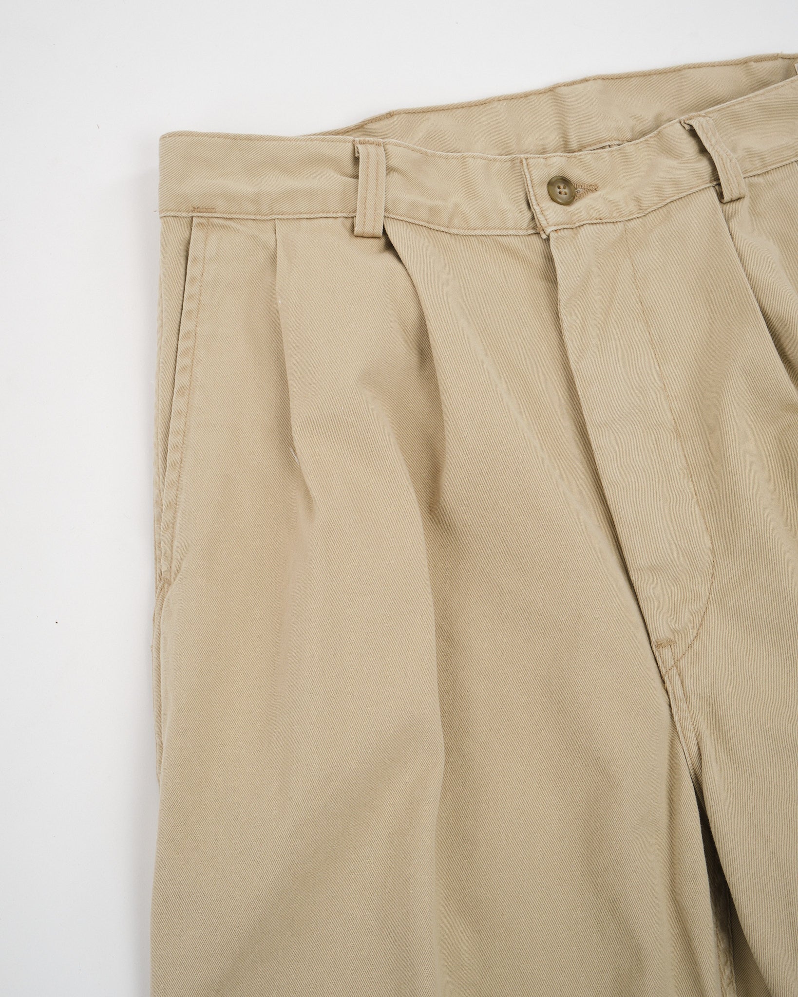 NEAT】2 TUCK WOOL TROUSERS / BEIGE / 50 2 Tuck Trousers - Beige