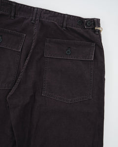 US ARMY FATIGUE PANTS REGULAR FIT BLACK STONE from orSlow - photo №11. New Trousers at meadowweb.com