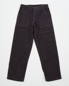 US ARMY FATIGUE PANTS REGULAR FIT BLACK STONE from orSlow - photo №5. New Trousers at meadowweb.com