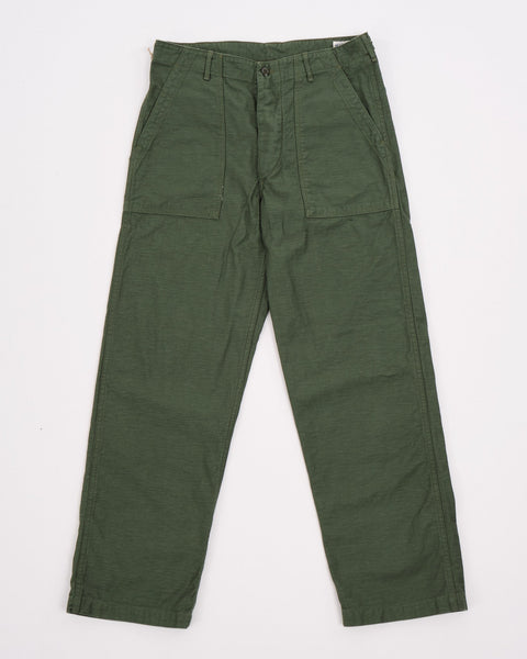 美品 orSlow US Army Fatigue Pants U.S Army Fatigue Pants Regular Fit Green by orSlow - Meadow