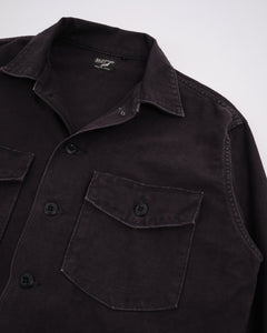 US ARMY FATIGUE SHIRT BLACK STONE from orSlow - photo №5. New Shirts at meadowweb.com