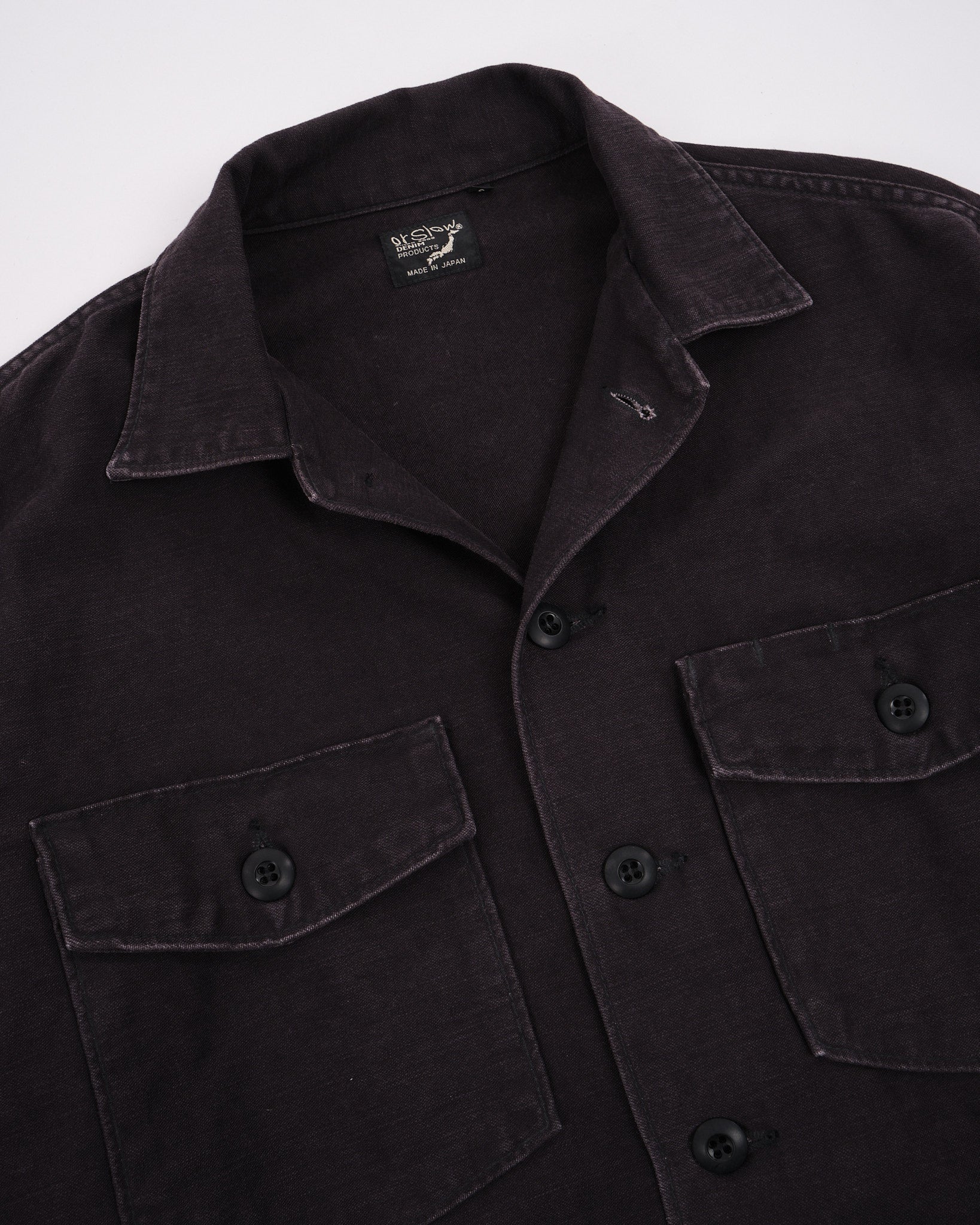 US ARMY FATIGUE SHIRT BLACK STONE by orSlow - Meadow