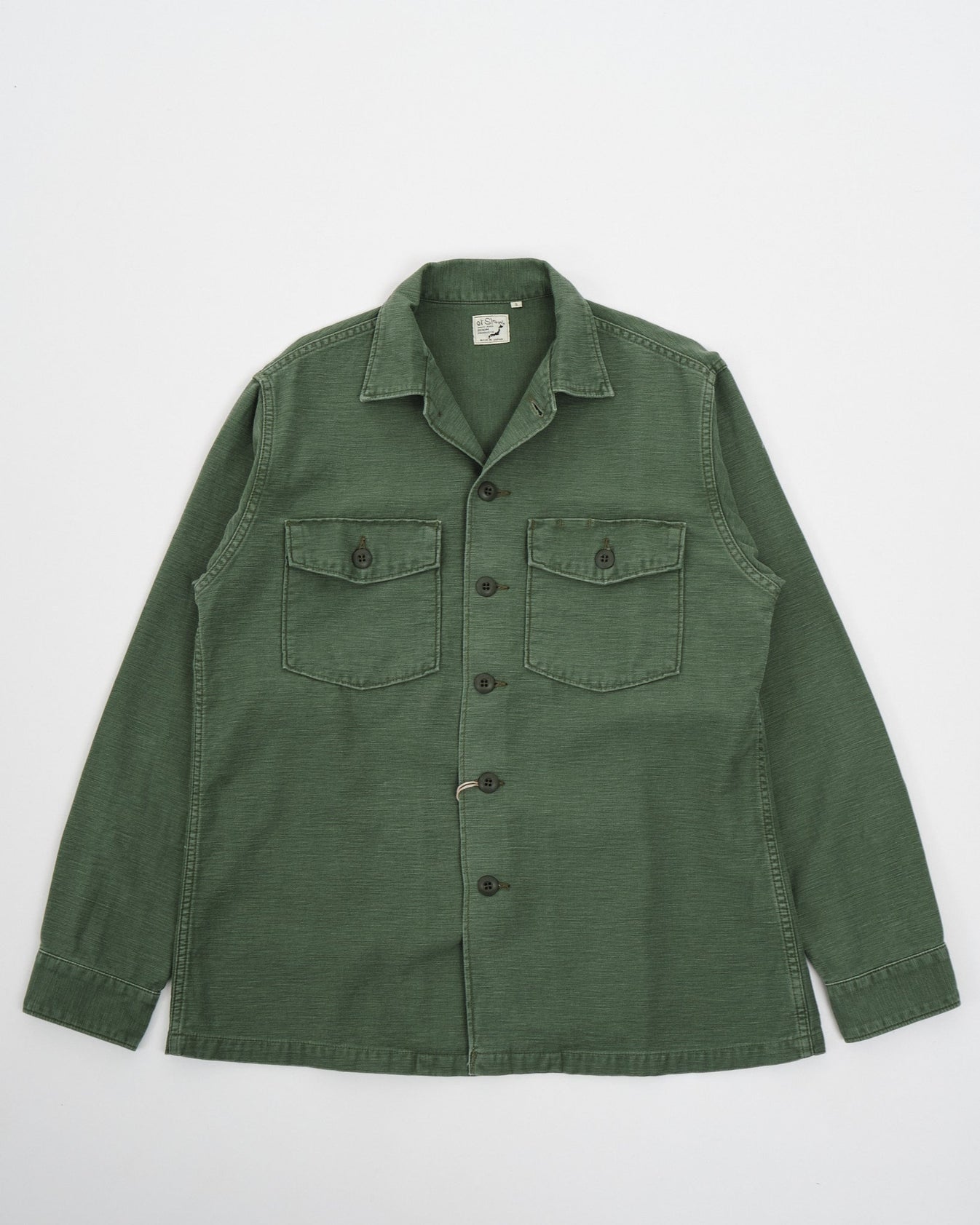 orSlow U.S. Army Fatigue Shirt in Green