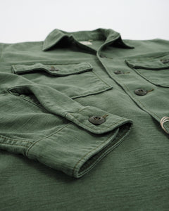 US ARMY FATIGUE SHIRT GREEN USED WASH from orSlow - photo №5. New Shirts at meadowweb.com