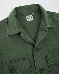 US ARMY FATIGUE SHIRT GREEN USED WASH from orSlow - photo №3. New Shirts at meadowweb.com