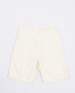 US ARMY FATIGUE SHORTS ECRU from orSlow - photo №1. New Trousers at meadowweb.com