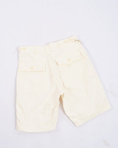 US ARMY FATIGUE SHORTS ECRU from orSlow - photo №6. New Trousers at meadowweb.com