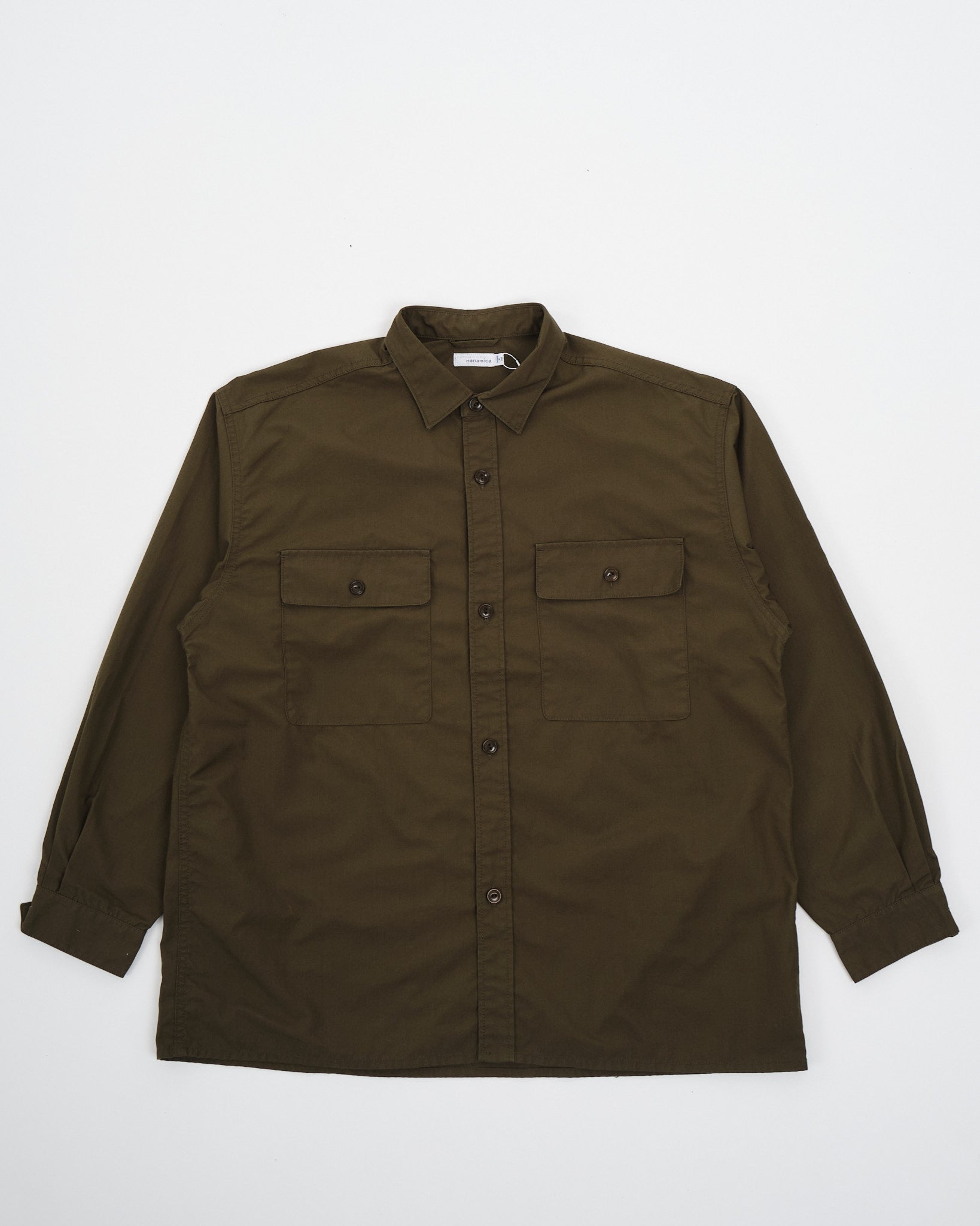 Utility Light Wind Shirt Khaki by Nanamica - Meadow