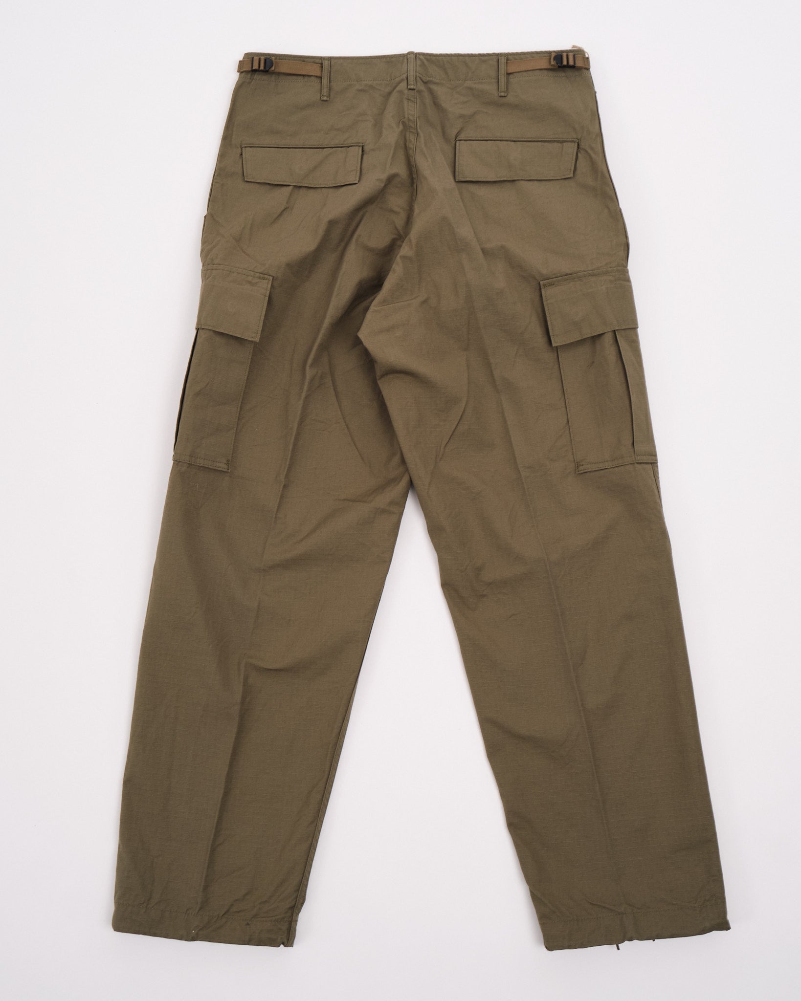 VINTAGE FIT 6 POCKETS CARGO PANTS ARMY GREEN - Meadow