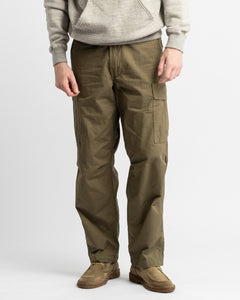 VINTAGE FIT 6 POCKETS CARGO PANTS ARMY GREEN from orSlow - photo №7. New Trousers at meadowweb.com
