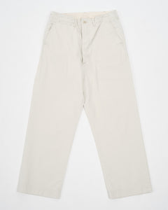 VINTAGE FIT ARMY TROUSERS IVORY from orSlow - photo №4. New Trousers at meadowweb.com