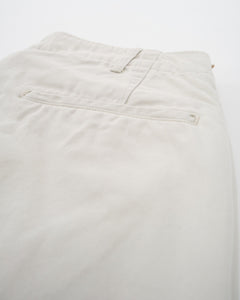 VINTAGE FIT ARMY TROUSERS IVORY from orSlow - photo №3. New Trousers at meadowweb.com