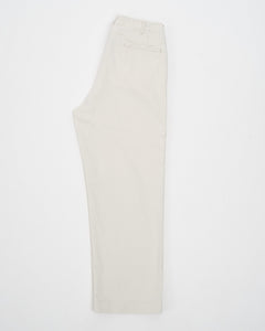 VINTAGE FIT ARMY TROUSERS IVORY from orSlow - photo №1. New Trousers at meadowweb.com