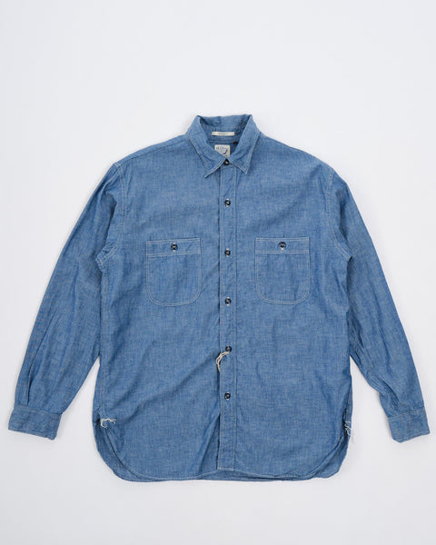 トップス workers Work Shirt Vintage Fit Denim Vintage Fit Chambray Work Shirt by orSlow ▶️ Meadow Store
