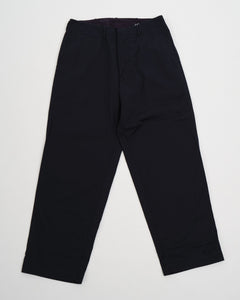 Wide Chino Pants Navy from Nanamica - photo №3. New Trousers at meadowweb.com