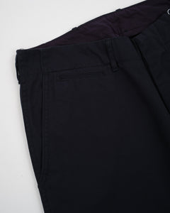 Wide Chino Pants Navy from Nanamica - photo №5. New Trousers at meadowweb.com