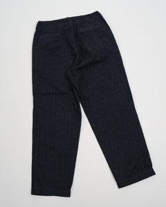 Wide Denim Pants Indigo from Nanamica - photo №9. New Trousers at meadowweb.com