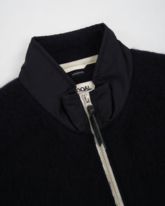 Zip-Up Mohair Vest Navy from Nanamica - photo №2. New Vests at meadowweb.com